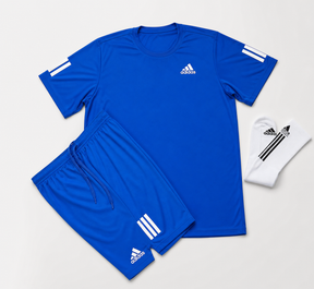 Kit Adidas Dri-Fit: Camiseta + Shorts + Meia