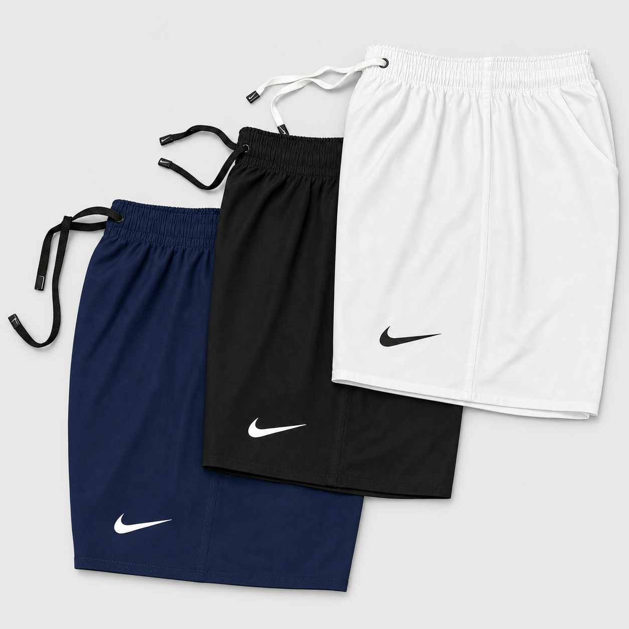 Kit 3 Bermudas Nike Dri-Fit corte reto Masculinas