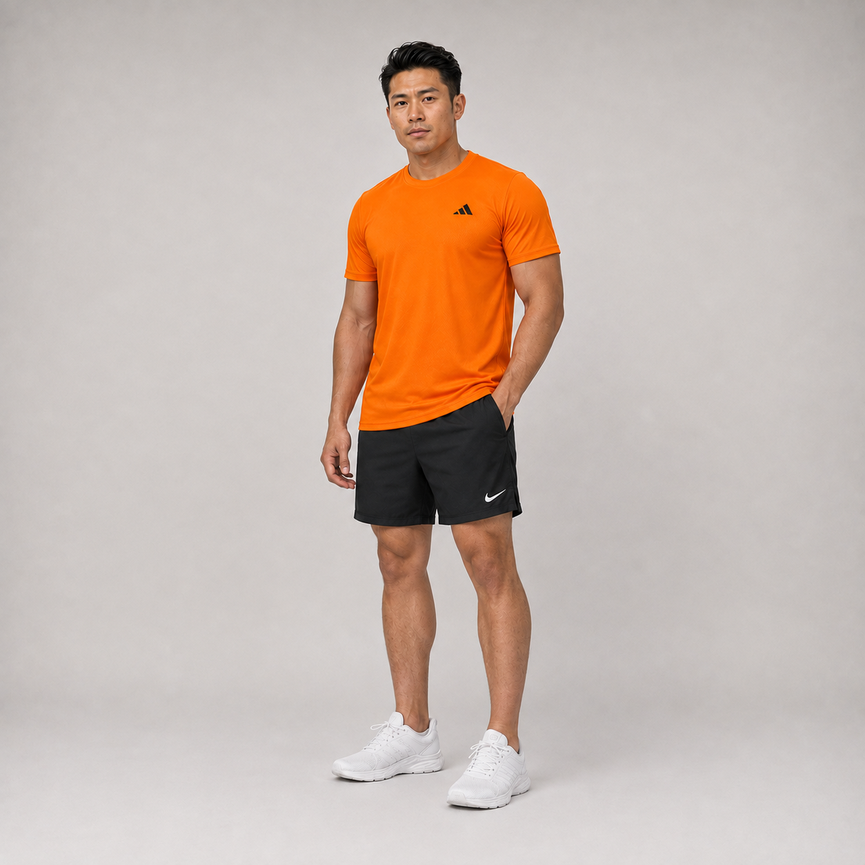 Camiseta Dri-Fit Adidas Laranja Neon