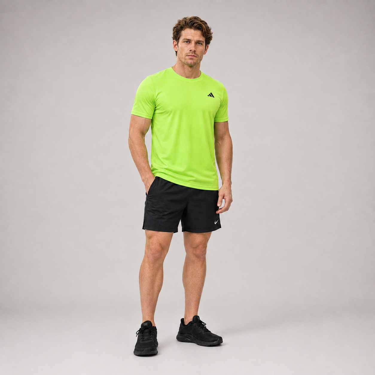 Camiseta Dri-Fit Adidas Verde Neon