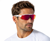 Óculos de Sol Oakley Radar Branco Lente Vermelha