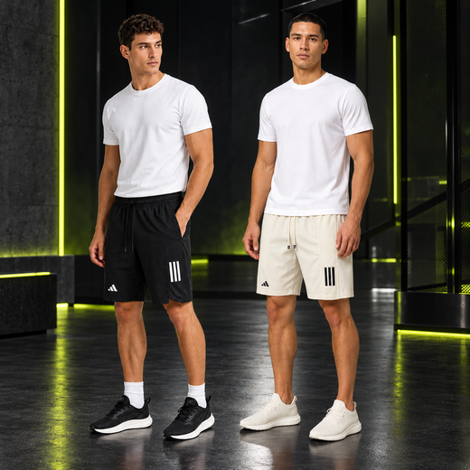 Kit com 2 Shorts dri-fit adidas faixa