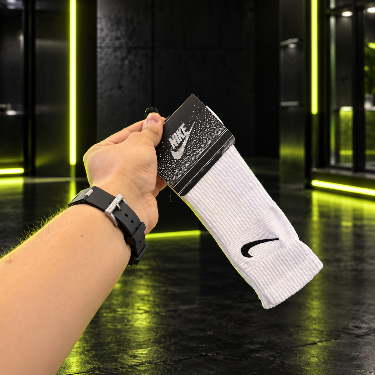 Par de meia longa Algodão - Nike