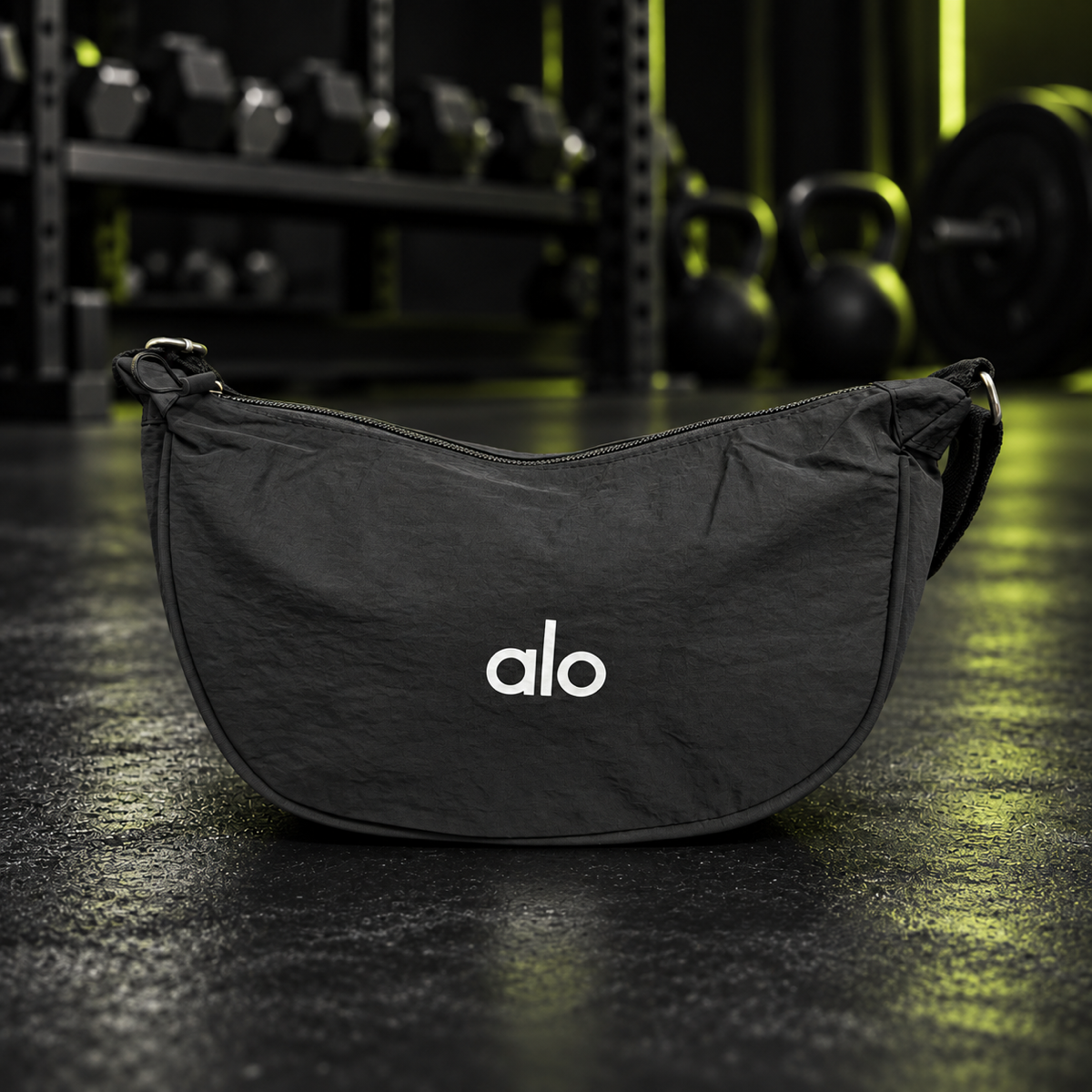 Bolsa Transversal Alo Crescente - Preta
