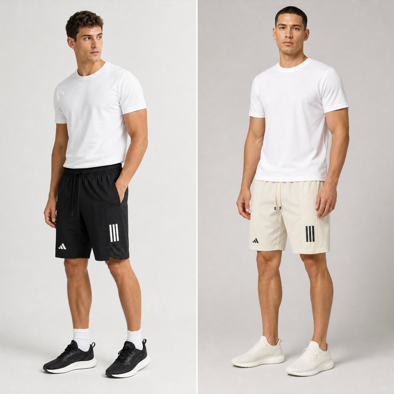 Kit 2 Shorts Adidas Faixa - modelos