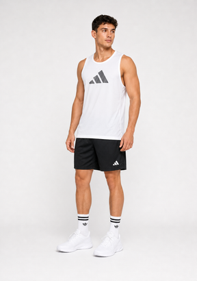 Kit Adidas Dri-Fit: Regata + Shorts + Meia (Modelo 1)
