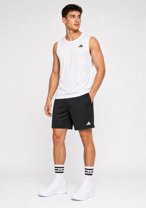 Kit Adidas Dri-Fit: Regata + Shorts + Meia (Modelo 2)
