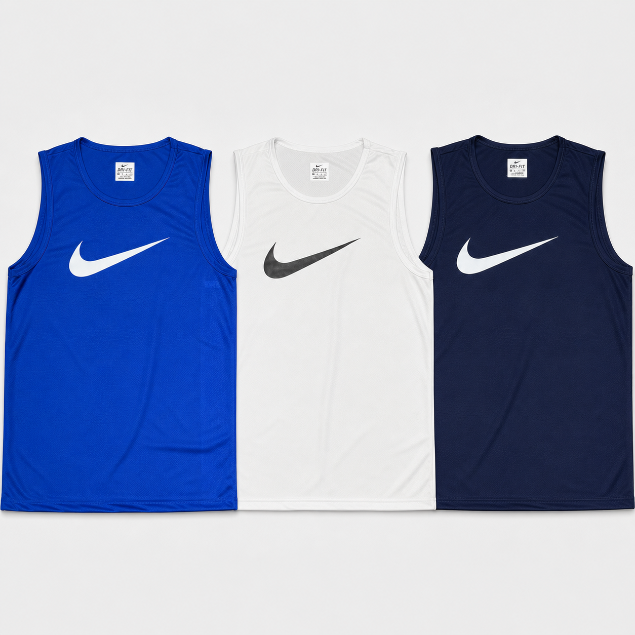 Kit 3 Regatas Nike Dri-Fit