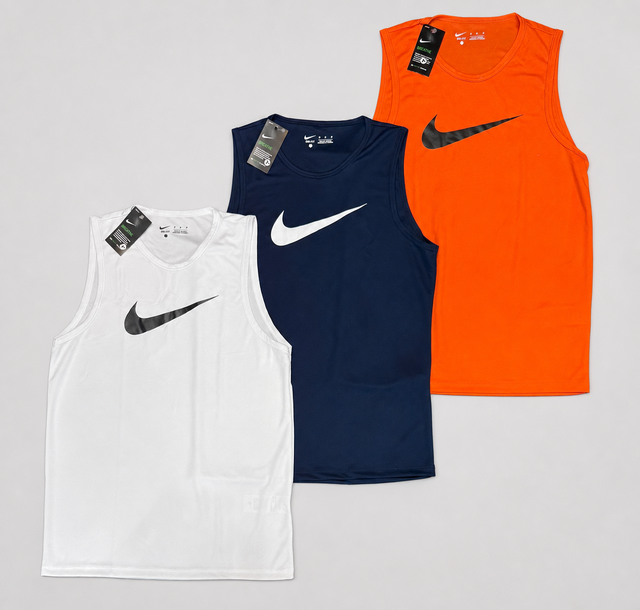 Kit 3 Regatas Nike Dri-Fit