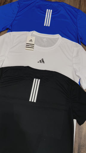 Kit com 3 camisetas dri-fit adidas
