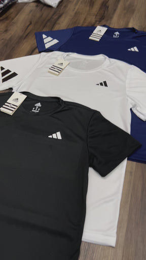 Kit com 3 camisetas dri-fit adidas