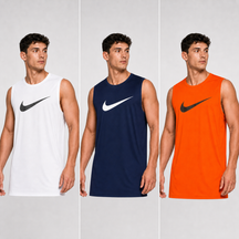 Kit 3 Regatas Nike Dri-Fit