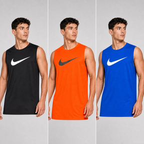 Kit 3 Regatas Nike Dri-Fit